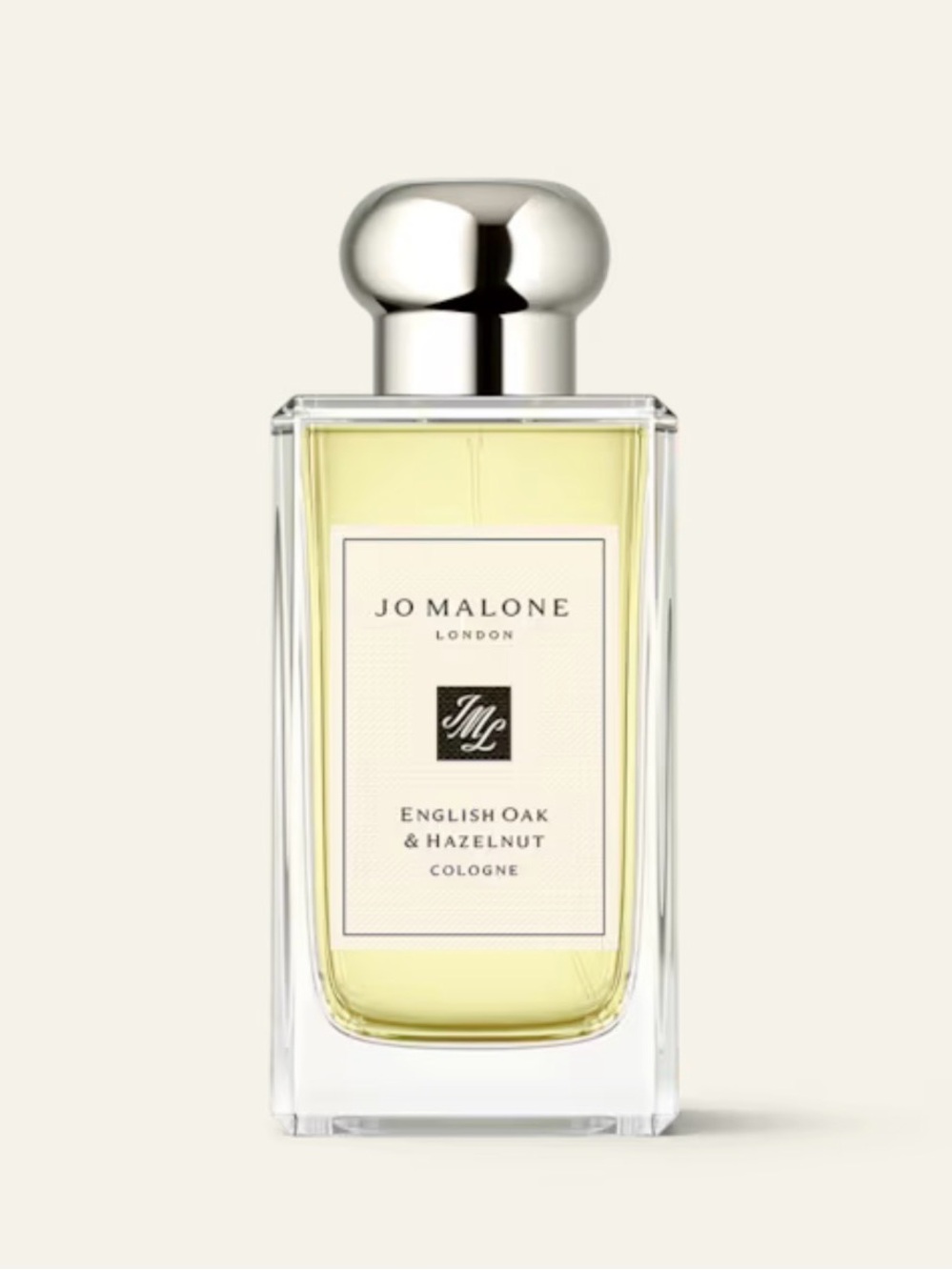 Jo Malone Cologne Bottle — Pale Yellow and Silver Accents